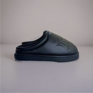 Men's Black Quilted Slip-On Shoes